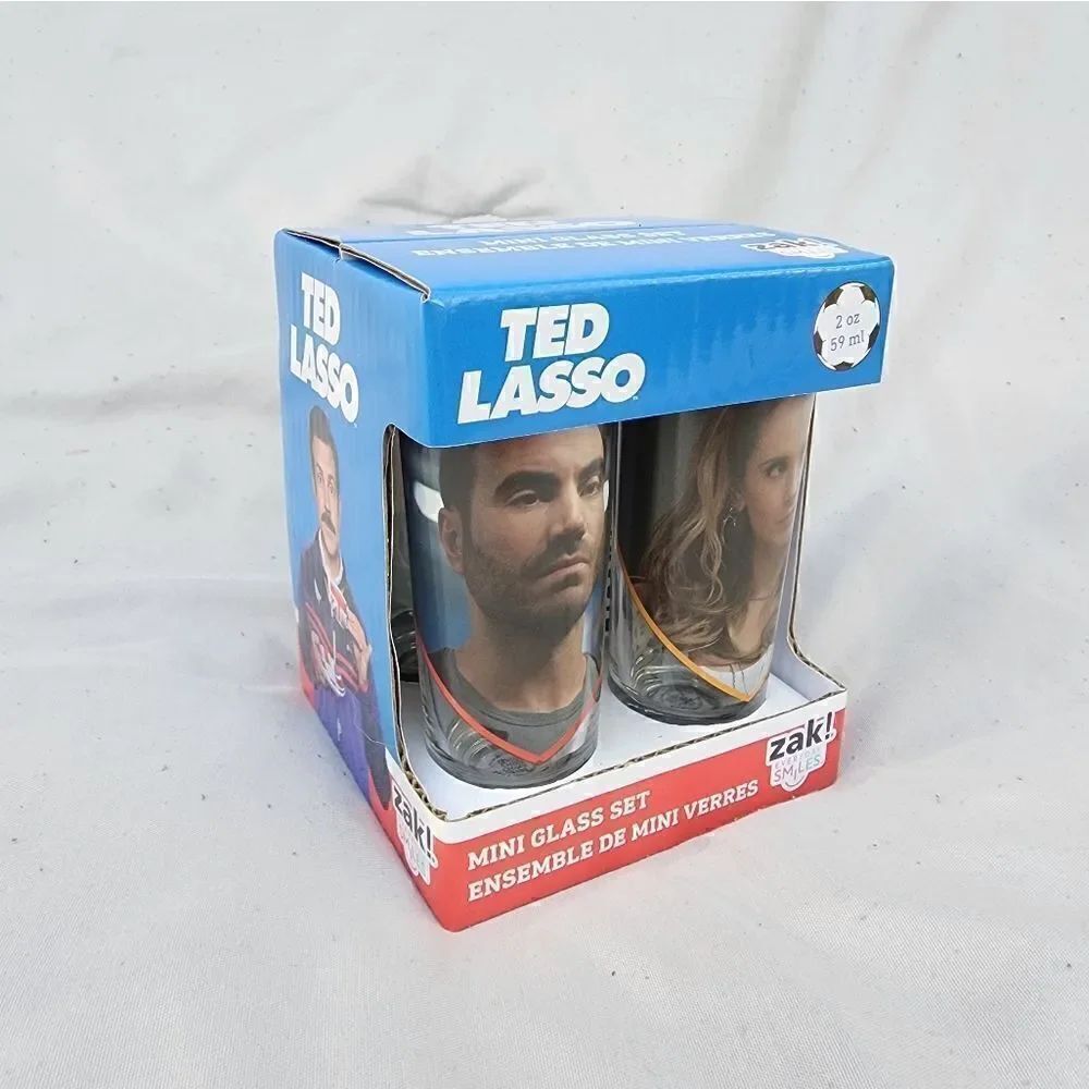 Ted Lasso Shot Glasses-Set of 4, new